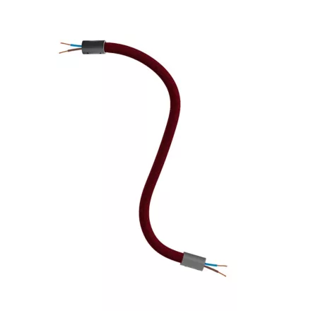 Kit Creative Flex flexible tube, burgundy RM19 fabric cover and metal connectors