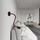 Kit Creative Flex flexible tube, burgundy RM19 fabric cover and metal connectors
