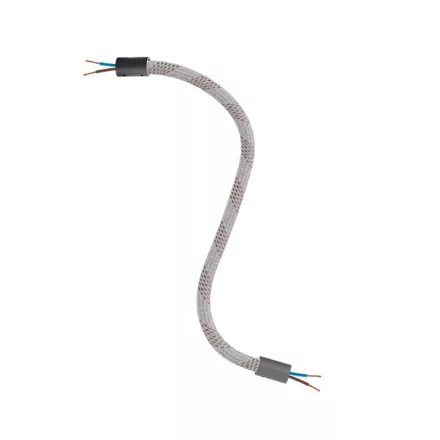 Kit Creative Flex flexible tube, Light Mélange RM72 fabric cover and metal connectors