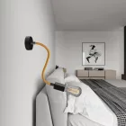 Kit Creative Flex flexible tube, RM73 bronze-colored fabric cover and metal connectors
