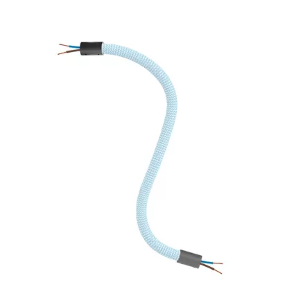 Kit Creative Flex flexible tube, baby blue RM76 with textile lining and metal connectors
