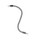 Kit Creative Flex flexible tube, black and white RZ04 fabric cover and metal connectors