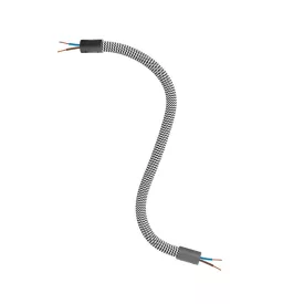   Kit Creative Flex flexible tube, black and white RZ04 fabric cover and metal connectors