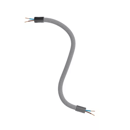 Kit Creative Flex flexible tube, black and white RZ04 fabric cover and metal connectors