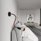 Kit Creative Flex flexible tube, Whiskey Black RZ22 fabric cover and metal connectors