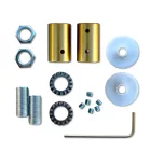 Kit Creative Flex flexible tube, black RM04 fabric cover and metal connectors