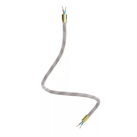 Kit Creative Flex flexible tube, Light Mélange RM72 fabric cover and metal connectors