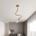 Kit Creative Flex flexible tube, RM73 bronze-colored fabric cover and metal connectors