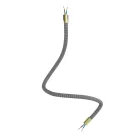 Kit Creative Flex flexible tube, black and white RZ04 fabric cover and metal connectors