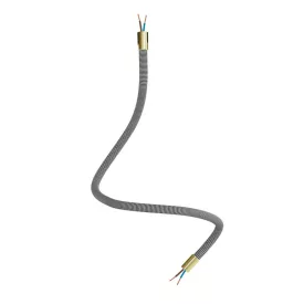   Kit Creative Flex flexible tube, black and white RZ04 fabric cover and metal connectors