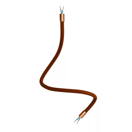 Kit Creative Flex flexible tube, brown RM13 fabric cover and metal connectors