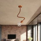 Kit Creative Flex flexible tube, brown RM13 fabric cover and metal connectors