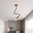 Kit Creative Flex flexible tube, Whiskey Black RZ22 fabric cover and metal connectors