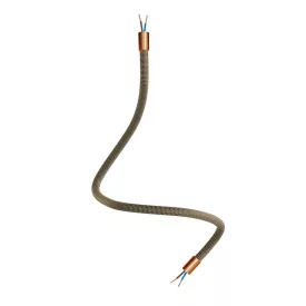   Kit Creative Flex flexible tube, black and gold RZ24 fabric cover, metal connectors