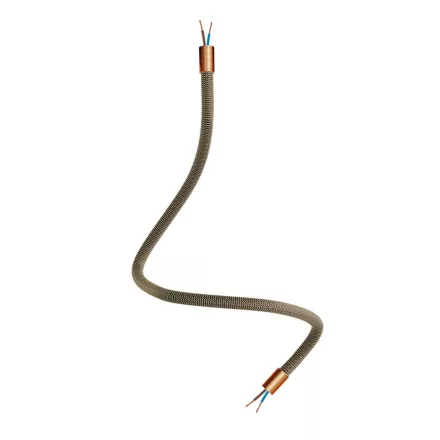 Kit Creative Flex flexible tube, black and gold RZ24 fabric cover, metal connectors