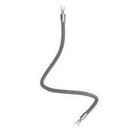   Kit Creative Flex flexible tube, black and white RZ04 fabric cover and metal connectors