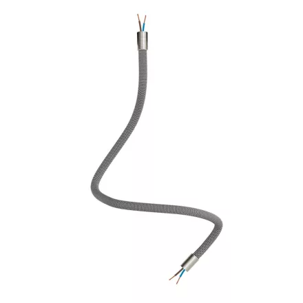 Kit Creative Flex flexible tube, black and white RZ04 fabric cover and metal connectors