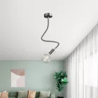 Kit Creative Flex flexible tube, black and white RZ04 fabric cover and metal connectors