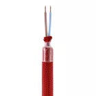 Kit Creative Flex flexible tube, RM09 with red fabric cover and metal connectors