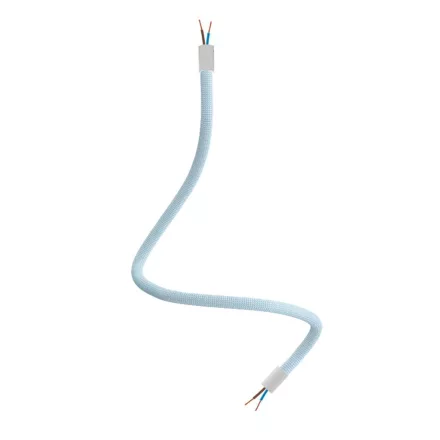 Kit Creative Flex flexible tube, baby blue RM76 with textile lining and metal connectors