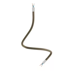  Kit Creative Flex flexible tube, black and gold RZ24 fabric cover, metal connectors