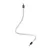 Kit Creative Flex flexible tube, white RM01 fabric cover and metal connectors