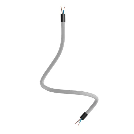 Kit Creative Flex flexible tube, silver RM02 fabric cover and metal connectors