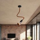 Kit Creative Flex flexible tube, brown RM13 fabric cover and metal connectors