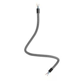   Kit Creative Flex flexible tube, black and white RZ04 fabric cover and metal connectors