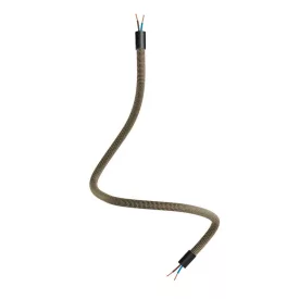   Kit Creative Flex flexible tube, black and gold RZ24 fabric cover, metal connectors