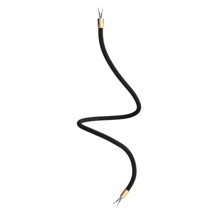 Kit Creative Flex flexible tube, black RM04 fabric cover and metal connectors