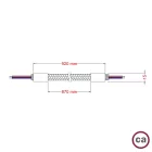 Kit Creative Flex flexible tube, black RM04 fabric cover and metal connectors