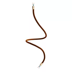   Kit Creative Flex flexible tube, brown RM13 fabric cover and metal connectors