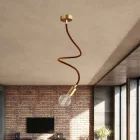 Kit Creative Flex flexible tube, brown RM13 fabric cover and metal connectors