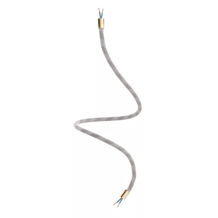 Kit Creative Flex flexible tube, Light Mélange RM72 fabric cover and metal connectors