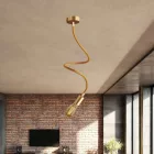 Kit Creative Flex flexible tube, RM73 bronze-colored fabric cover and metal connectors