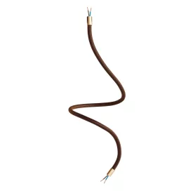   Kit Creative Flex flexible tube, Whiskey Black RZ22 fabric cover and metal connectors