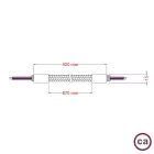 Kit Creative Flex flexible tube, white RM01 fabric cover and metal connectors