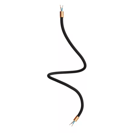 Kit Creative Flex flexible tube, black RM04 fabric cover and metal connectors