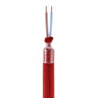 Kit Creative Flex flexible tube, RM09 with red fabric cover and metal connectors
