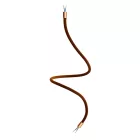 Kit Creative Flex flexible tube, brown RM13 fabric cover and metal connectors