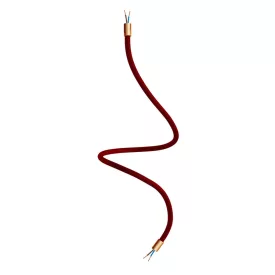   Kit Creative Flex flexible tube, burgundy RM19 fabric cover and metal connectors