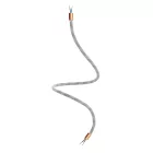 Kit Creative Flex flexible tube, Light Mélange RM72 fabric cover and metal connectors