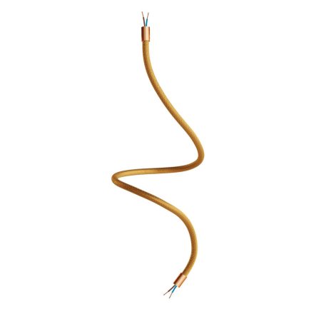 Kit Creative Flex flexible tube, RM73 bronze-colored fabric cover and metal connectors