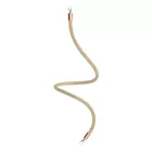 Kit Creative Flex flexible extension tube RN06 with neutral jute cover and metal connectors