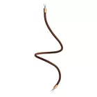Kit Creative Flex flexible tube, Whiskey Black RZ22 fabric cover and metal connectors