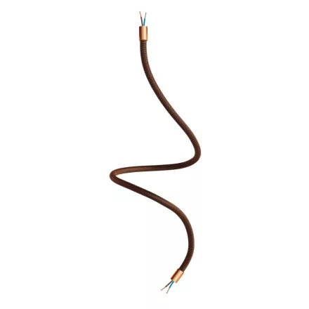 Kit Creative Flex flexible tube, Whiskey Black RZ22 fabric cover and metal connectors