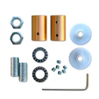 Kit Creative Flex flexible tube, Whiskey Black RZ22 fabric cover and metal connectors