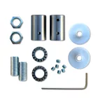 Kit Creative Flex flexible tube, silver RM02 fabric cover and metal connectors