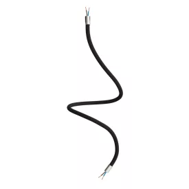   Kit Creative Flex flexible tube, black RM04 fabric cover and metal connectors